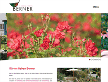 Tablet Screenshot of bernergartenbau.ch